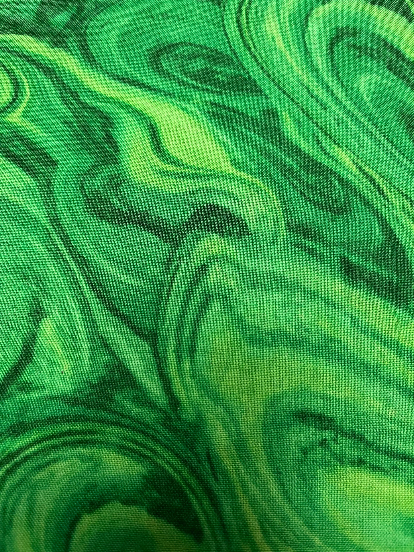 Bargain Bin Fabric: Exclusively Yours--My Universe Green 2.5 yards- MB