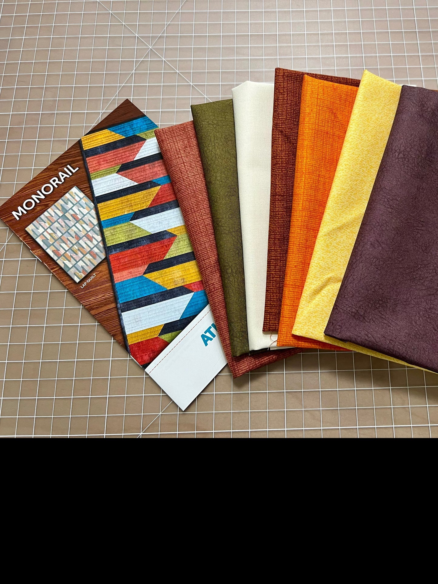 Monorail Table Runner Kit: Available in Original, Spring, and Fall Colorways: 13" x 40"