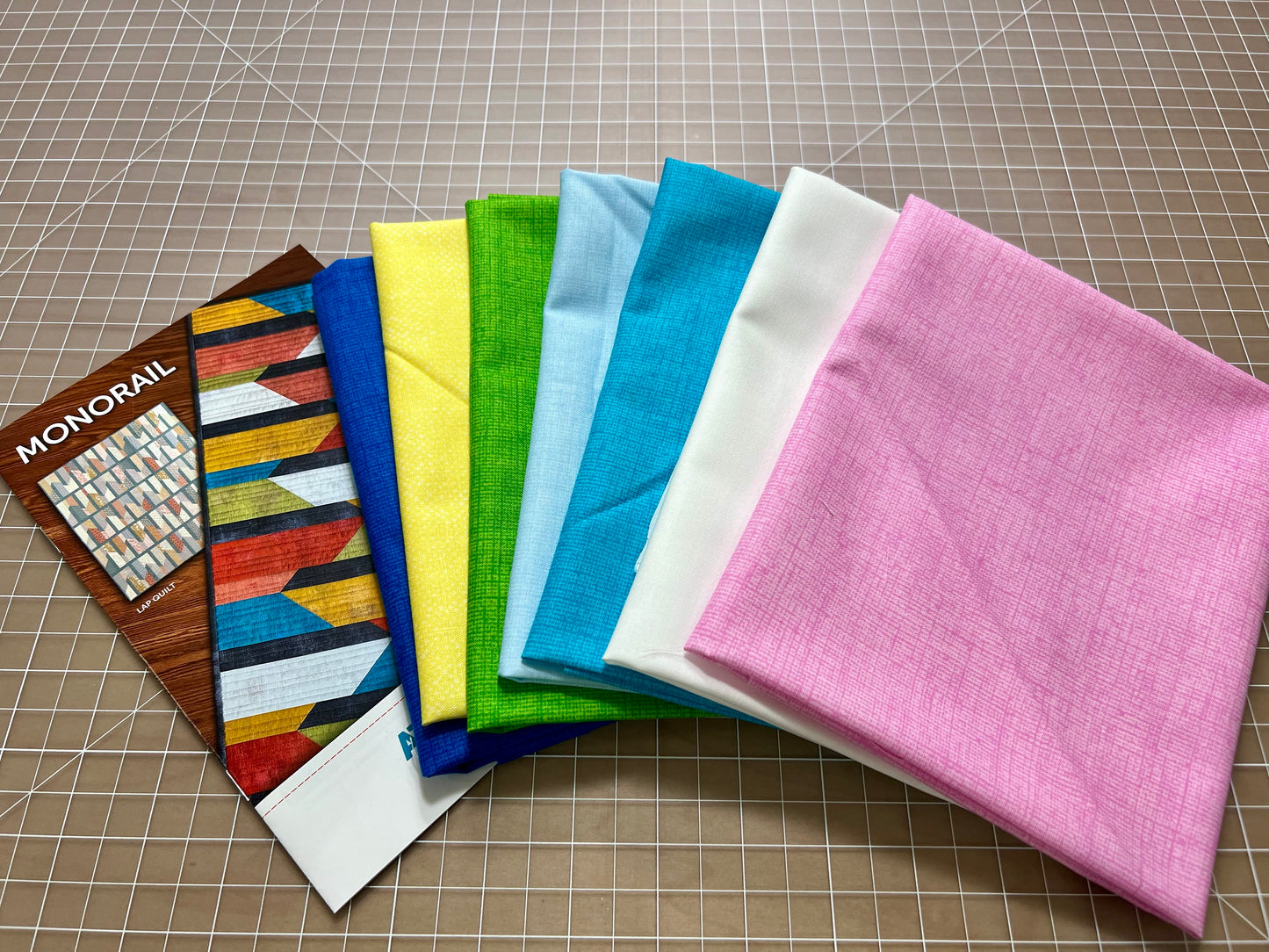 Monorail Table Runner Kit: Available in Original, Spring, and Fall Colorways: 13" x 40"