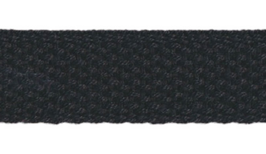 Cotton Webbing 1": Black