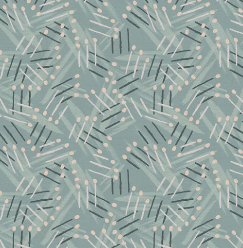 Paintbrush Studios Fabric- Love Struck- Strike Blue 12022682