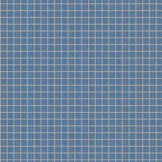 Tilda- Creating Memories Tiny Plaid Blue Fabric 160072