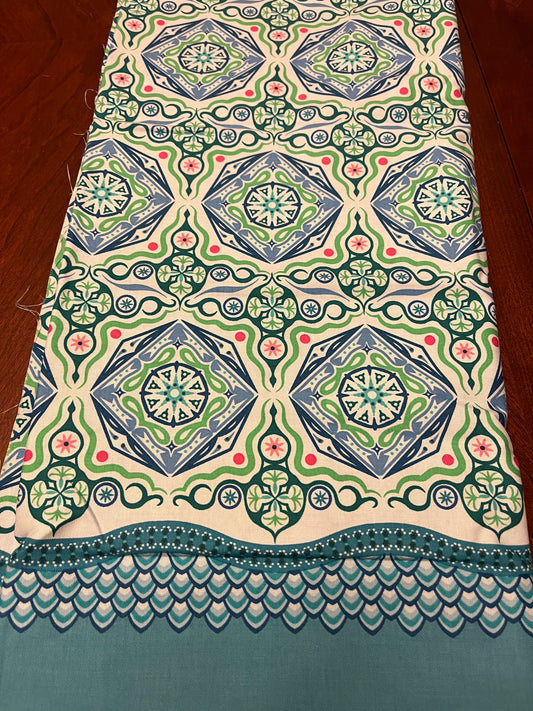 Bargain Bin Fabric: Weeks Ringle & Bill Kerr: Contempos Dreamy, Blue, green, lavendar 2 yards- MB